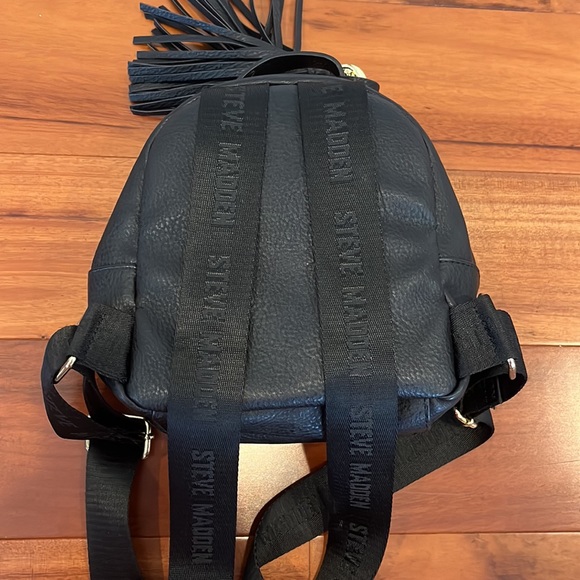 Steve Madden Black Mini Backpack - Picture 3 of 4